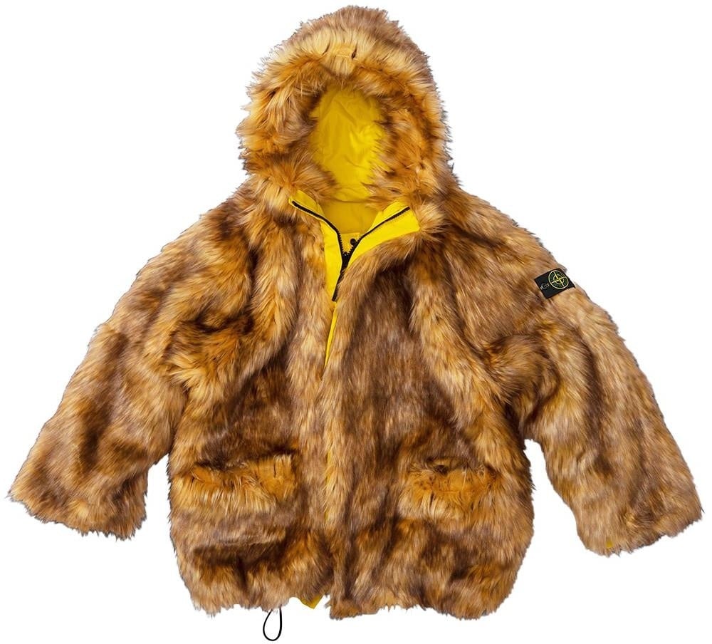 Supreme®/Stone Island® Formula Steel Reversible Faux Fur Parka view 21